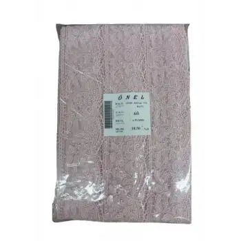 Dantel Polyester Sanal Tül Bant Açık Pembe 18,50 Metre En 6 cm ON-60-P