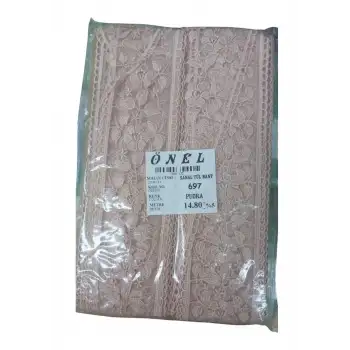 Dantel Polyester Sanal Tül Bant Pudra 14,80 Metre En 6 cm ON-697-PU