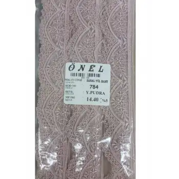 Dantel Polyester Sanal Tül Bant Y.Pudra 14,40 Metre En 3 cm ON-784-PU