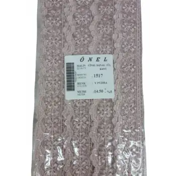 Dantel Polyester Sanal Tül Bant Y.Pudra 14,50 Metre En 3 cm ON-1517-PU