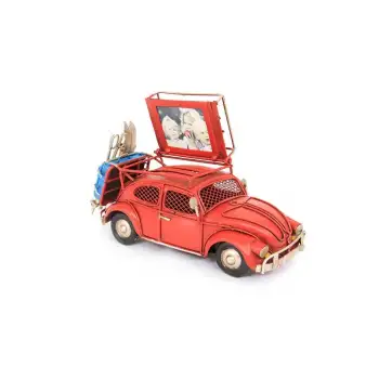 Dekoratif Metal Araba Çerçeveli Ve Kumbaralı