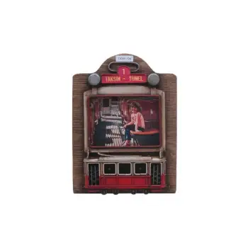 Dekoratif Metal Çerçeve Tramvay Dekorlu