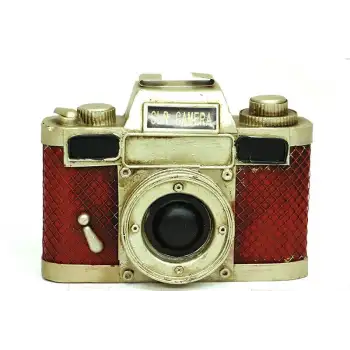 Dekoratif Metal Fotoğraf Makinesi