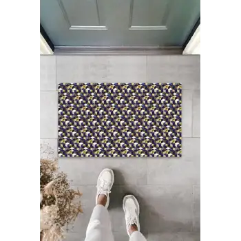 Dijital Baskı Çok Renkli Dijital Küp Kapı Paspası K-3198