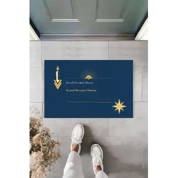 Dijital Baskı Kişiye Özel İç Kapı Dekorasyon Paspas  PS11209