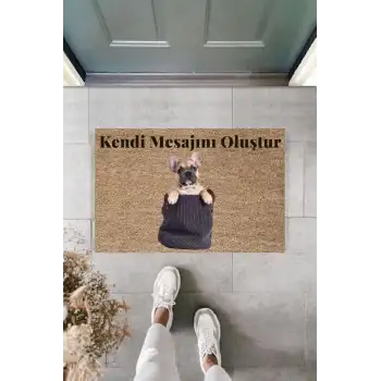 Dijital Baskı Kişiye Özel İç Kapı Dekorasyon Paspas  PS11216