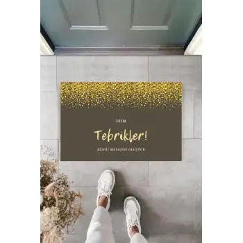 Dijital Baskı Kişiye Özel İç Kapı Dekorasyon Paspas  PS11257