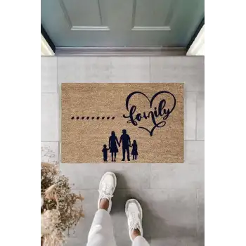 Dijital Baskı Kişiye Özel İç Kapı Dekorasyon Paspas  PS11264