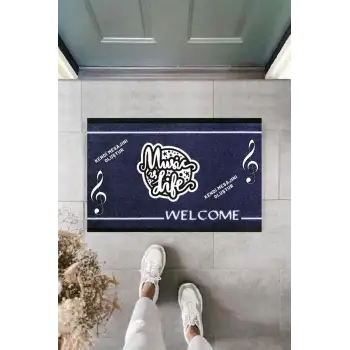 Dijital Baskı Kişiye Özel İç Kapı Dekorasyon Paspas  PS11265