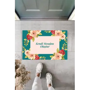 Dijital Baskı Kişiye Özel İç Kapı Dekorasyon Paspas  PS11286