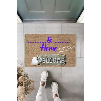 Dijital Baskı Kişiye Özel İç Kapı Dekorasyon Paspas PS11299