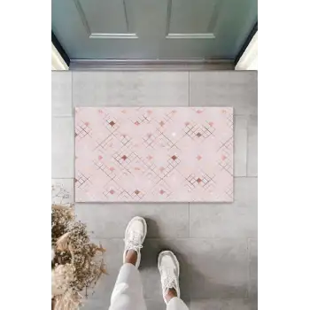 Dijital Baskı Pudra Küçük Kare Paspas K-3197