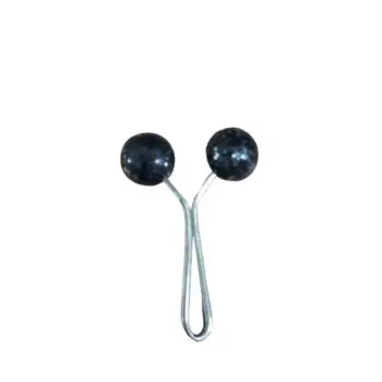 Eşarp Klipsi Top Model Simli Siyah 1 Adet