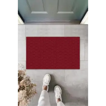 Gül Kurusu Kapı Önü Paspası Kalp Motif Desen  K-3223