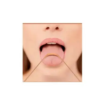 Hijyenik Dil Kazıyıcı Temizleme Dil Sıyırıcı Dil Temizleyici Bakır Hilal