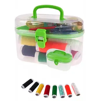 İplik Set Oval Plastik Dikiş Seti