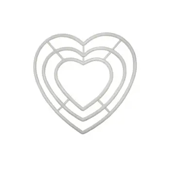 Kalp Makrome Halkası 3lü 20 cm