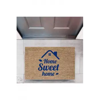 Kapı Önü Paspası Dekoratif Dijital Baskı Home Sweet Home P-2321