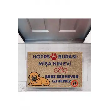 Kapı Önü Paspası Dekoratif Dijital Baskı Hopps  P-2475