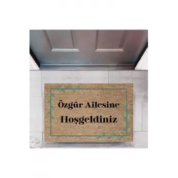 Kapı Önü Paspası Dekoratif Dijital Baskı Kişiye Özel P-2313