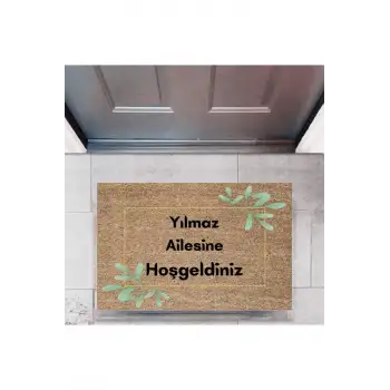Kapı Önü Paspası Dekoratif Dijital Baskı Kişiye Özel P-2316