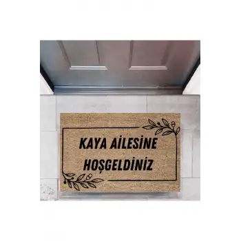 Kapı Önü Paspası Dekoratif Dijital Baskı Kişiye Özel P-2318