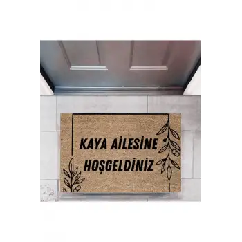 Kapı Önü Paspası Dekoratif Dijital Baskı Kişiye Özel P-2320