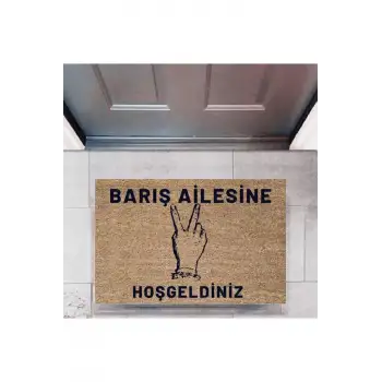 Kapı Önü Paspası Dekoratif Dijital Baskı Kişiye Özel P-2447