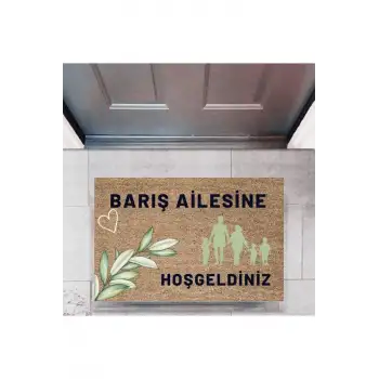 Kapı Önü Paspası Dekoratif Dijital Baskı Kişiye Özel P-2450