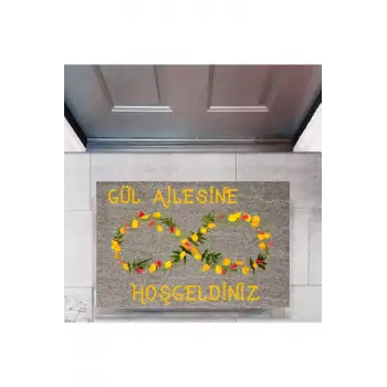 Kapı Önü Paspası Dekoratif Dijital Baskı Kişiye Özel P-2452