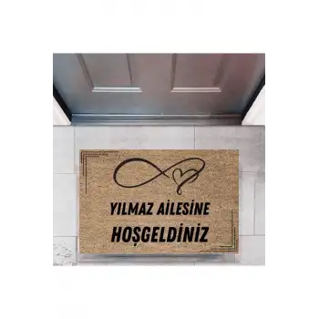 Kapı Önü Paspası Dekoratif Dijital Baskı Kişiye Özel P-2503