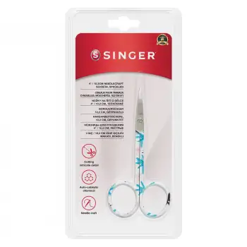 Kıvrık Uçlu Renkli Nakış Makası (4")