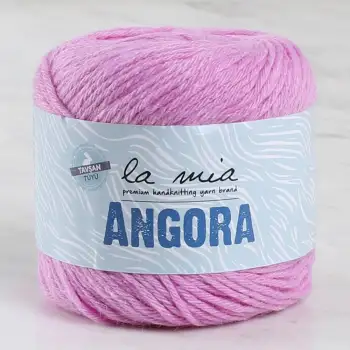 La Mia Angora 50gr Pembe El Örgü İpi - L107 - 33800