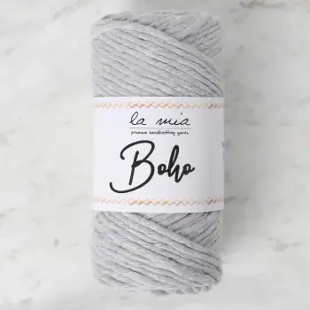 La Mia Boho Açık Gri Büküm Makrome İpi - L044 - 34210