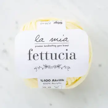 La Mia Fettucia Toz Sarı El Örgü İpi - L028 - 33878
