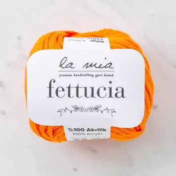 La Mia Fettucia Turuncu El Örgü İpi - L077 - 33895