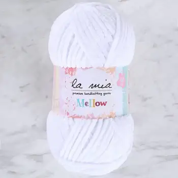 La Mia Mellow Beyaz El Örgü İpi - 901 - 34150