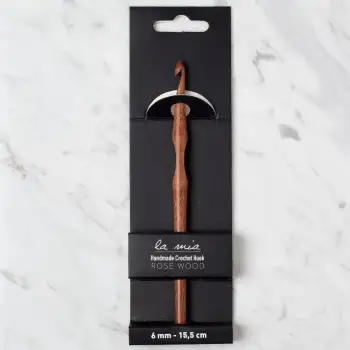 La Mia Rosewood 6 mm 15.5 cm Ahşap Yün Tığ