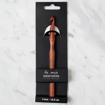 La Mia Rosewood 9 mm 15.5 cm Ahşap Yün Tığ