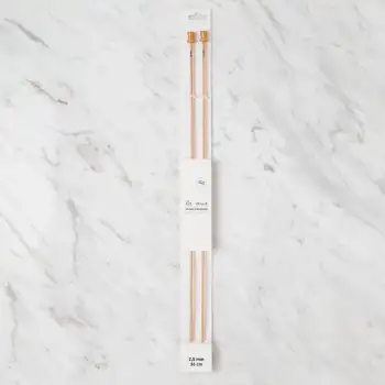 La Mia Whitewood 2.5 mm 36 cm Ahşap Örgü Şişi