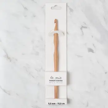 La Mia Whitewood 5.5 mm 15.5 cm Ahşap Yün Tığ