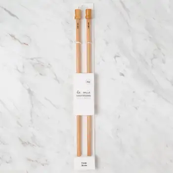 La Mia Whitewood 9 mm 36 cm Ahşap Örgü Şişi