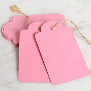 Loren 10lu Pembe Etiket ve Klipsli Etiket İpi