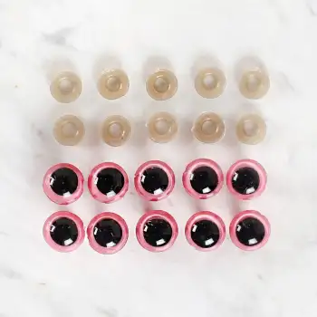 Loren 14 mm Pembe 5 Çift Amigurumi Göz