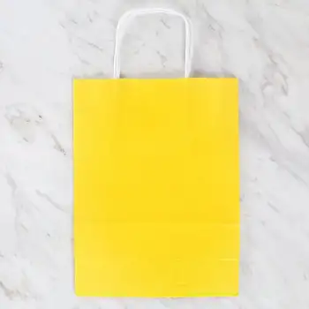 Loren 18x8x24 cm Sarı Kraft Çanta