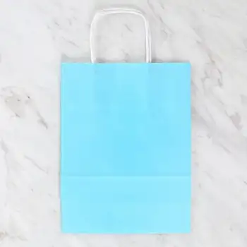 Loren 18x8x24 cm Turkuaz Kraft Çanta