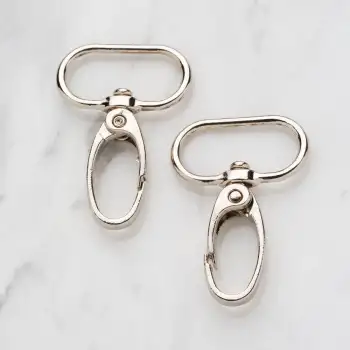 Loren 3 cm 2 li Gümüş Rengi Makrome Anahtarlık Kan