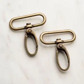 Loren 3 cm 2 li Makrome Koyu Altın Rengi Anahtarlı