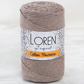 Loren Cotton Macrame Bej - R143 - 34365