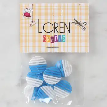 Loren Crafts 8li Desenli Düğme - 1085